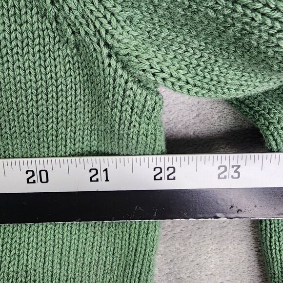 Mens Green Chaps Sweater Crew Neck Long Sleeve 100% Cotton Size XL - Picture 9 of 11